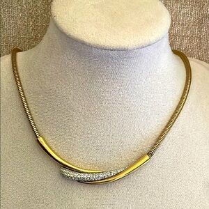 Vintage Panetta necklace gold tone